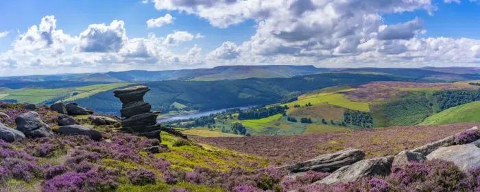Framed Print : View of Ladybower Reservoir from Salt Cellar Rock Formation, Peak District National Park Framed Print : View of Ladybower Reservoir from Salt Cellar Rock Formation, Peak District National Park