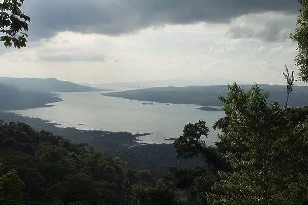 View of Lake Arenal, or Laguna de Arenal, from top of Sky Tram, Arenal, Costa Rica