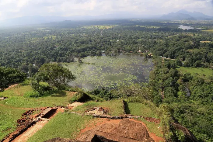 Framed Print : View of lake and forest from rock palace, UNESCO World Heritage Site, Sigiriya, Central Province, Sri Lanka, Asia Framed Print : View of lake and forest from rock palace, UNESCO World Heritage Site, Sigiriya, Central Province, Sri Lanka, Asia