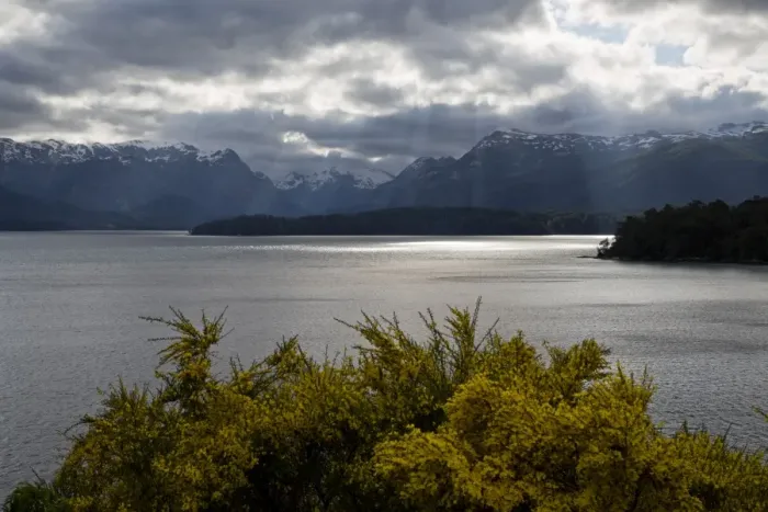 Framed Print : View across Lake Nahuel Huapi, Villa La Angostura, Nahuel Huapi National Park, Lake District Framed Print : View across Lake Nahuel Huapi, Villa La Angostura, Nahuel Huapi National Park, Lake District