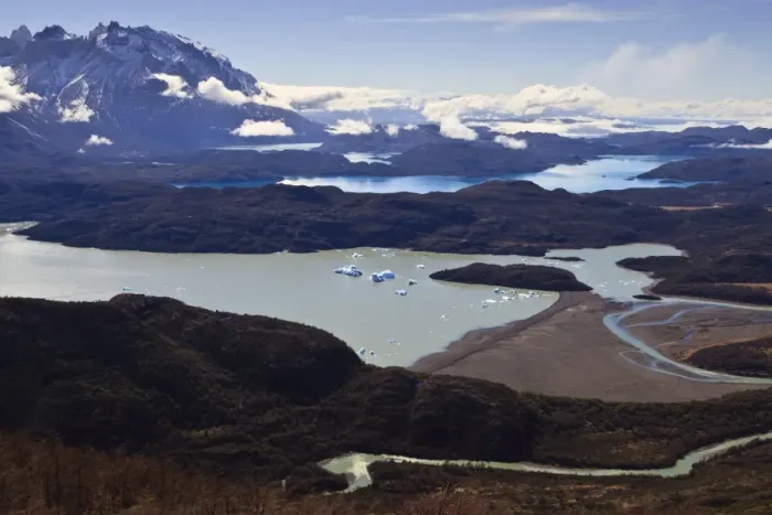 Framed Print : View of lakes Grey, Pehoe, Nordenskjold and Sarmiento, from Ferrier Vista Point, Torres del Paine, Patagonia, Chile, South America Framed Print : View of lakes Grey, Pehoe, Nordenskjold and Sarmiento, from Ferrier Vista Point, Torres del Paine, Patagonia, Chile, South America