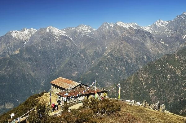 View of Langtang mountain range, Langtang National Park, Bagmati, Central Region (Madhyamanchal), Nepal, Himalayas, Asia
