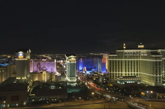 Framed Print : View of Las Vegas Strip from Voodo Bar in the Rio Hotel Framed Print : View of Las Vegas Strip from Voodo Bar in the Rio Hotel