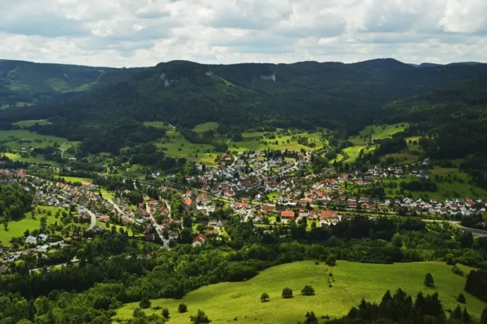 Framed Print : View of Laufen an der Eyach, Swabian Alb (Swabian Alps), Baden-Wurttemberg, Germany, Europe Framed Print : View of Laufen an der Eyach, Swabian Alb (Swabian Alps), Baden-Wurttemberg, Germany, Europe