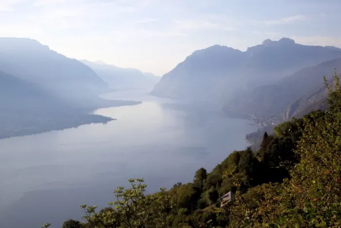 Framed Print : View towards Lecco at sunrise, Civenna, Bellagio, Lake Como, Lombardy, Italian Lakes Framed Print : View towards Lecco at sunrise, Civenna, Bellagio, Lake Como, Lombardy, Italian Lakes