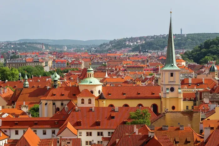 Framed Print : View of Lesser Quarter from Prague castle, Czechia, Europe Framed Print : View of Lesser Quarter from Prague castle, Czechia, Europe