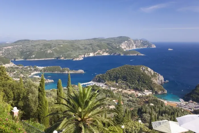 Framed Print : View over Liapades Bay from hilltop viewpoint near Lakones, Paleokastritsa, Corfu, Ionian Islands, Greek Islands, Greece, Europe Framed Print : View over Liapades Bay from hilltop viewpoint near Lakones, Paleokastritsa, Corfu, Ionian Islands, Greek Islands, Greece, Europe
