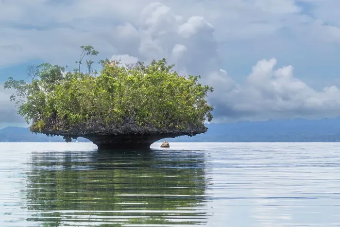 Framed Print : A view of limestone islets covered in vegetation, Gam Island, Raja Ampat, Indonesia, Southeast Asia, Asia Framed Print : A view of limestone islets covered in vegetation, Gam Island, Raja Ampat, Indonesia, Southeast Asia, Asia