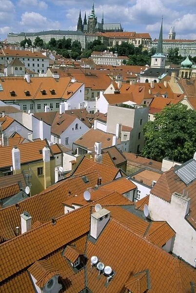 View of the Little Quarter from the Little Quarter Bridge Towers, Prague