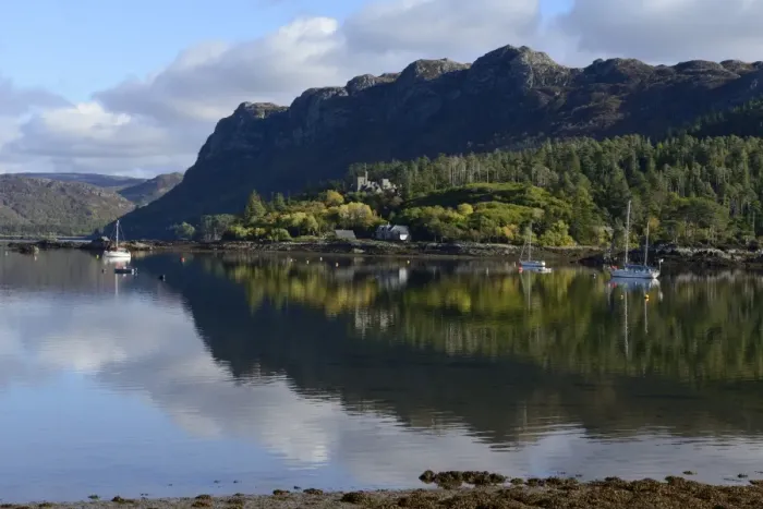 Framed Print : View of Loch Carron from Plockton village, Highlands, Scotland, United Kingdom, Europe Framed Print : View of Loch Carron from Plockton village, Highlands, Scotland, United Kingdom, Europe
