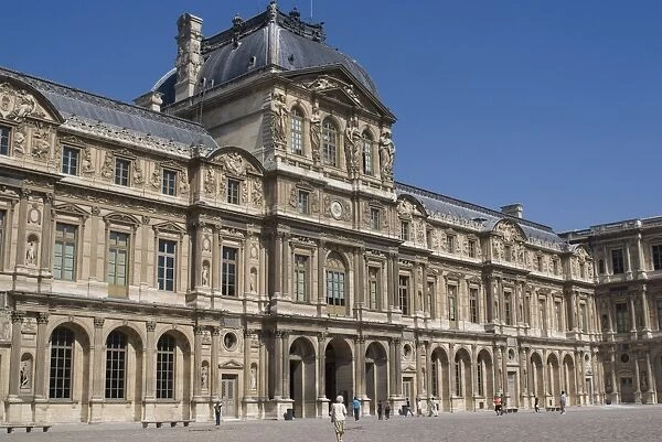 View of the Louvre Museum, Paris, France, Europe