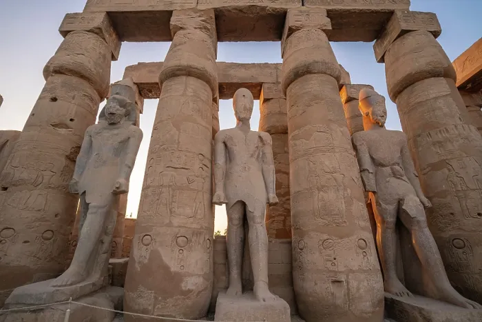 Framed Print : View of Luxor Temple during golden hour, Luxor, Egypt, Africa Framed Print : View of Luxor Temple during golden hour, Luxor, Egypt, Africa