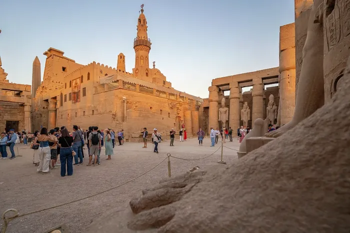 Framed Print : View of Luxor Temple during golden hour, Luxor, Egypt, Africa Framed Print : View of Luxor Temple during golden hour, Luxor, Egypt, Africa
