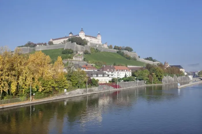 Framed Print : View over the Main River to Marienberg Fortress in autumn, Wuerzburg, Franconia, Bavaria, Germany, Europe Framed Print : View over the Main River to Marienberg Fortress in autumn, Wuerzburg, Franconia, Bavaria, Germany, Europe