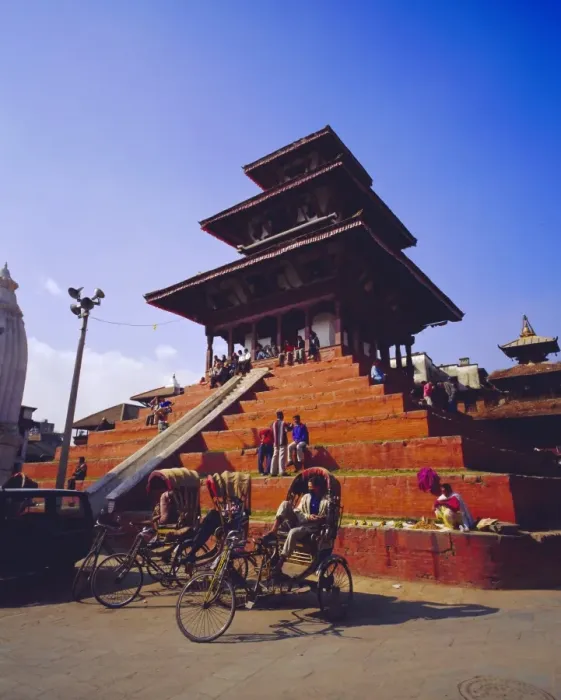 Framed Print : View of Maju Deval Temples and Durbar Square Framed Print : View of Maju Deval Temples and Durbar Square