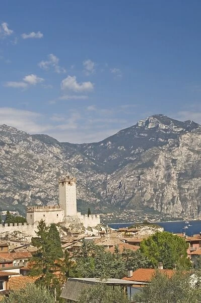 A view over Malcesine and the Scaligero Castle