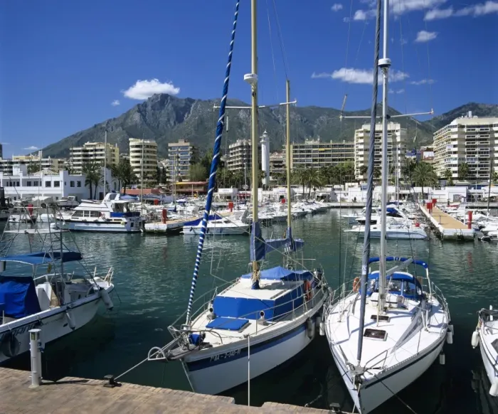 Framed Print : View across marina, Marbella, Andalucia, Costa del Sol, Spain, Europe Framed Print : View across marina, Marbella, Andalucia, Costa del Sol, Spain, Europe