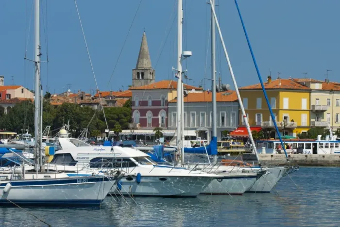 Framed Print : View over the Marina, Porec, Istria, Croatia, Adriatic, Europe Framed Print : View over the Marina, Porec, Istria, Croatia, Adriatic, Europe