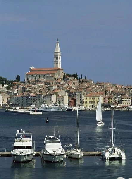 View from the marina, Rovinj, Istra, Croatia, Europe