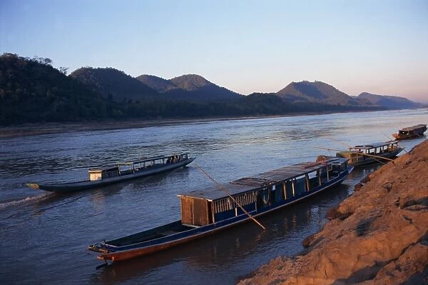 View of Mekong River at sunset