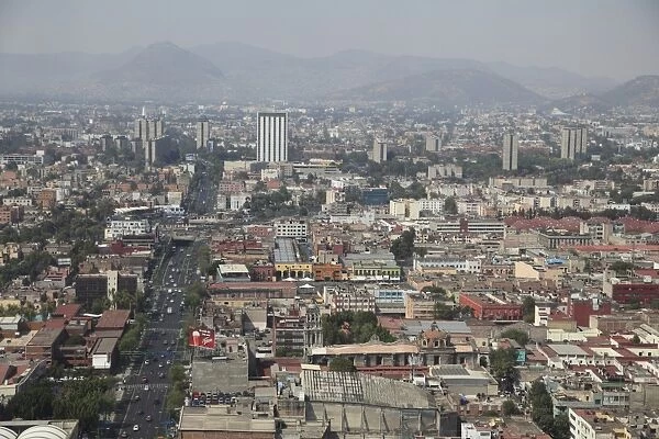View over Mexico City Center, Mexico City, Mexico, North America