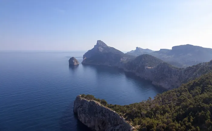 Framed Print : View from the Mirador des Colomer onto the Cap de Formentor and the small island of Colomer, Majorca, Balearic Islands, Spain Framed Print : View from the Mirador des Colomer onto the Cap de Formentor and the small island of Colomer, Majorca, Balearic Islands, Spain
