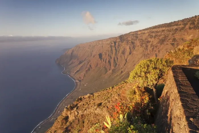 Framed Print : View from Mirador Isora to Las Playas Bay at sunsrise, UNESCO biosphere reserve, El Hierro Framed Print : View from Mirador Isora to Las Playas Bay at sunsrise, UNESCO biosphere reserve, El Hierro