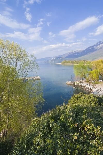 View from the Monastery of St. Naum at Lake Ohrid, UNESCO World Heritage Site