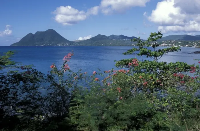 Framed Print : View over Morne Larcher Framed Print : View over Morne Larcher