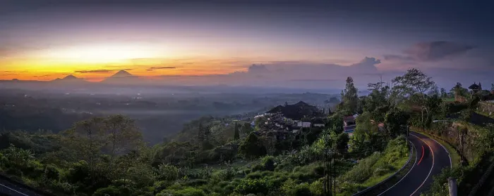 Framed Print : View of Mount Batur and Mount Agung from near Lake Beratan at sunrise, Bali, Indonesia, South East Asia, Asia Framed Print : View of Mount Batur and Mount Agung from near Lake Beratan at sunrise, Bali, Indonesia, South East Asia, Asia