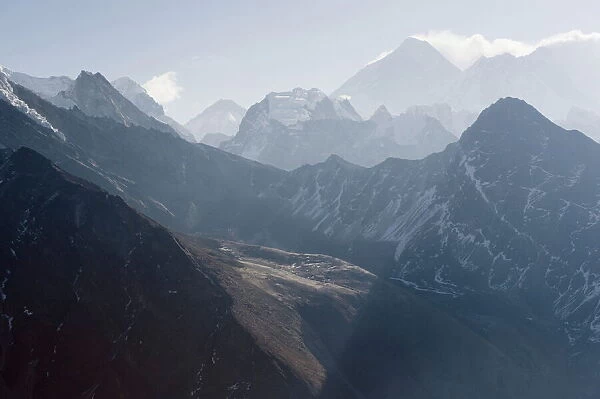 View of Mount Everest, 8850m, from Gokyo Ri, 5483m, Gokyo, Solu Khumbu Everest Region