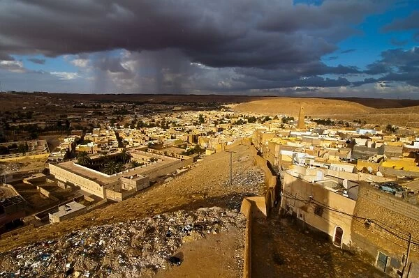 View over the Mozabit town of Beni Isguen, UNESCO World Heritage Site, M Zab Valley