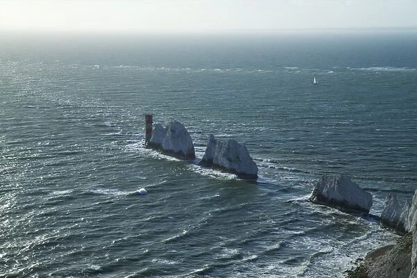View of The Needles, Isle of Wight, England, United Kingdom, Europe