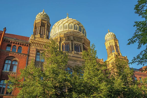 View of New Synagogue Berlin-Centrum Judaicum on Oranienburger Strasse, Berlin-Mitte, Berlin, Germany, Europe