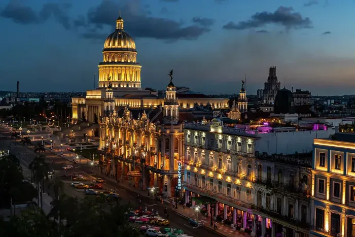 Framed Print : View at night over Havana and its Capitol, Havana, Cuba, West Indies, Central America Framed Print : View at night over Havana and its Capitol, Havana, Cuba, West Indies, Central America