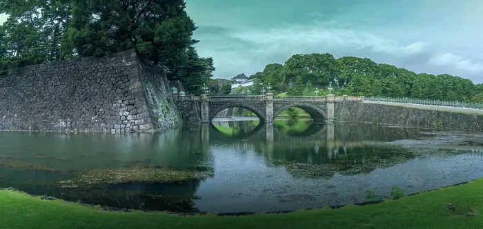 Framed Print : View of Nijubashi bridge over the moat, The Imperial Palace of Tokyo, Tokyo, Honshu, Japan Framed Print : View of Nijubashi bridge over the moat, The Imperial Palace of Tokyo, Tokyo, Honshu, Japan