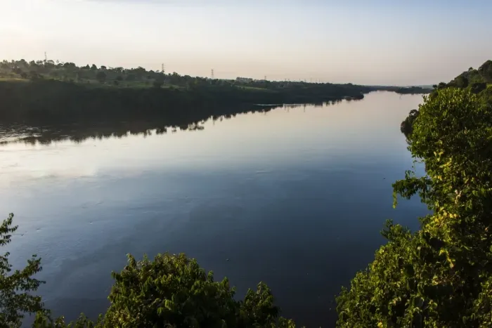 Framed Print : View over the Nile at the source of the Nile in Jinja, Uganda, East Africa, Africa Framed Print : View over the Nile at the source of the Nile in Jinja, Uganda, East Africa, Africa