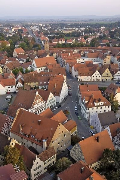 View of Nordlingen from Daniel, the tower of St
