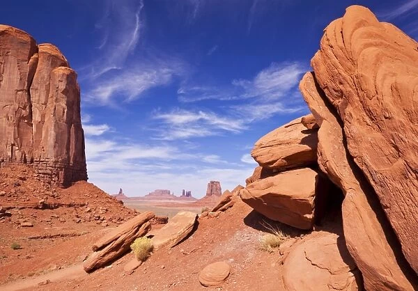 View from North Window, Monument Valley Navajo Tribal Park, Arizona, United States of America, North America
