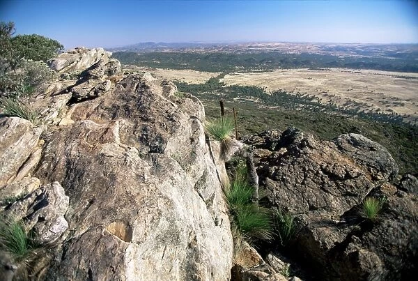 View northeast from Mount Ohlssen-Bagge on east escarpment of Wilpena Pound