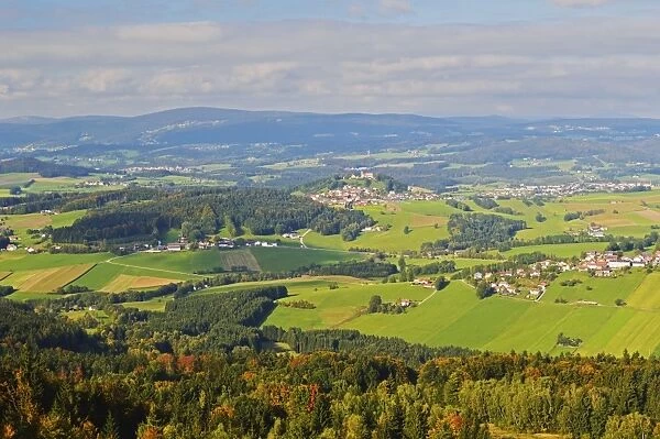 View from Oberfrauenwald of Bavarian Forest, Bavaria, Germany, Europe