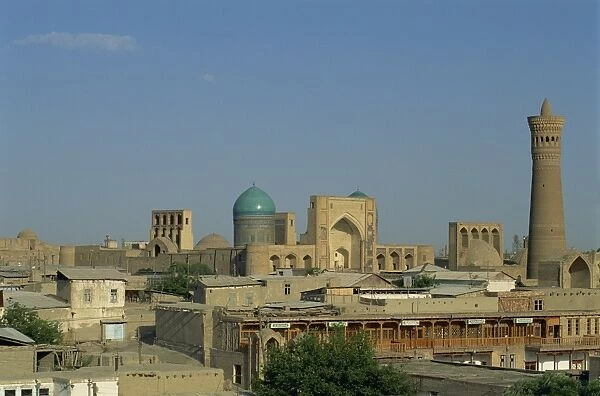 View of Old City from the back of Rulers Fort, Bukhara, Uzbekistan