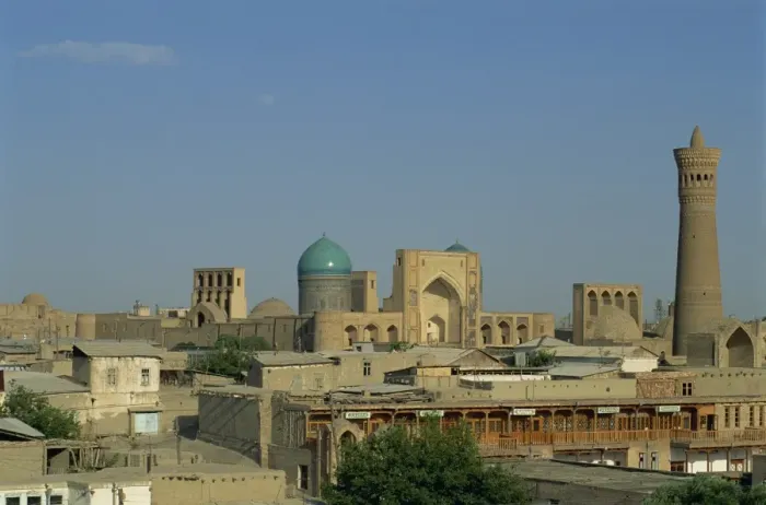Framed Print : View of Old City from the back of Rulers Fort, Bukhara, Uzbekistan Framed Print : View of Old City from the back of Rulers Fort, Bukhara, Uzbekistan
