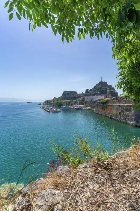 Framed Print : View of Old Fortress of Corfu in Corfu Town, UNESCO World Heritage Site, Corfu, Ionian Sea, Greek Islands, Greece, Europe Framed Print : View of Old Fortress of Corfu in Corfu Town, UNESCO World Heritage Site, Corfu, Ionian Sea, Greek Islands, Greece, Europe
