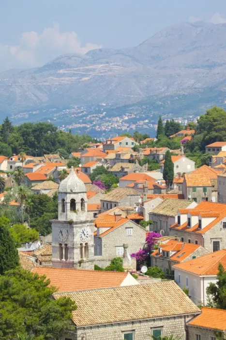 Framed Print : View of Old Town, Cavtat, Dubrovnik Riviera, Dalmatian Coast, Dalmatia, Croatia, Europe Framed Print : View of Old Town, Cavtat, Dubrovnik Riviera, Dalmatian Coast, Dalmatia, Croatia, Europe