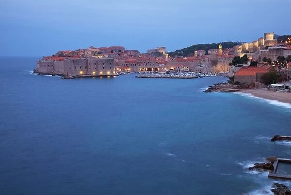 View of Old Town in the early morning, Dubrovnik, Croatia, Europe