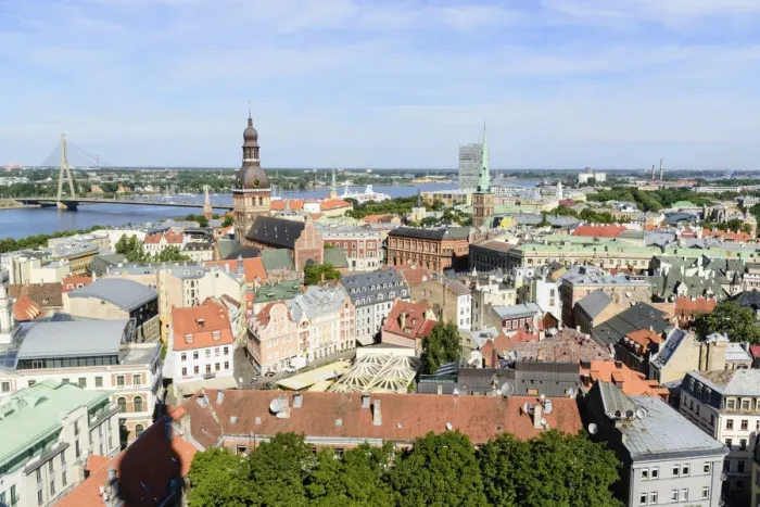 Framed Print : View of Old Town, Riga, Latvia Framed Print : View of Old Town, Riga, Latvia