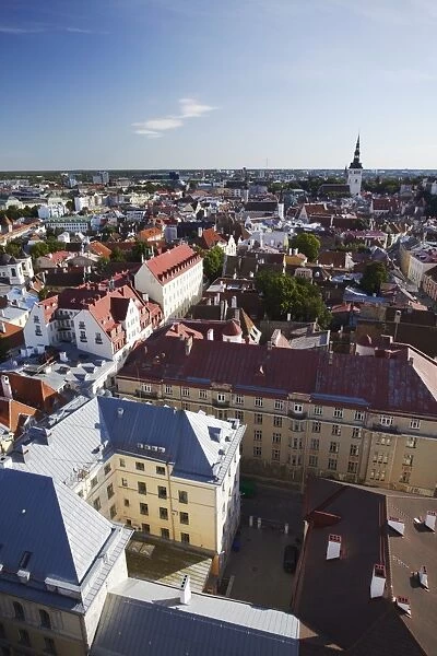 View of Old Town, UNESCO World Heritage Site, Tallinn, Estonia, Baltic States, Europe