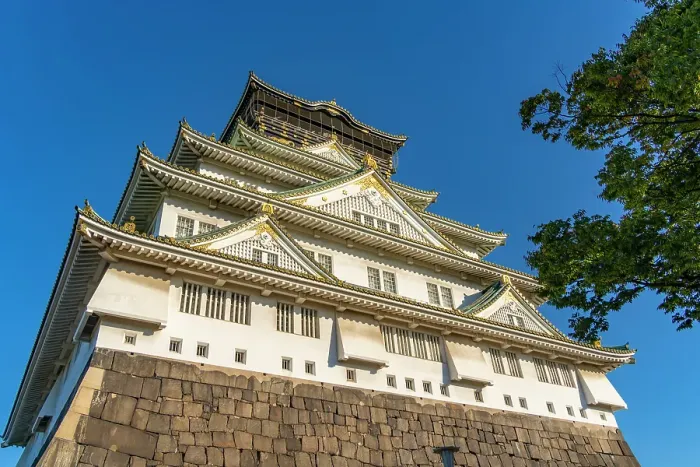 Framed Print : View of Osaka Castle (Osaka-jo) on a sunny day, Chuo Ward, Osaka, Honshu, Japan Framed Print : View of Osaka Castle (Osaka-jo) on a sunny day, Chuo Ward, Osaka, Honshu, Japan