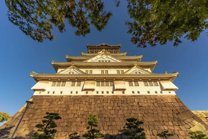Framed Print : View of Osaka Castle (Osaka-jo) on a sunny day, Chuo Ward, Osaka, Honshu, Japan Framed Print : View of Osaka Castle (Osaka-jo) on a sunny day, Chuo Ward, Osaka, Honshu, Japan